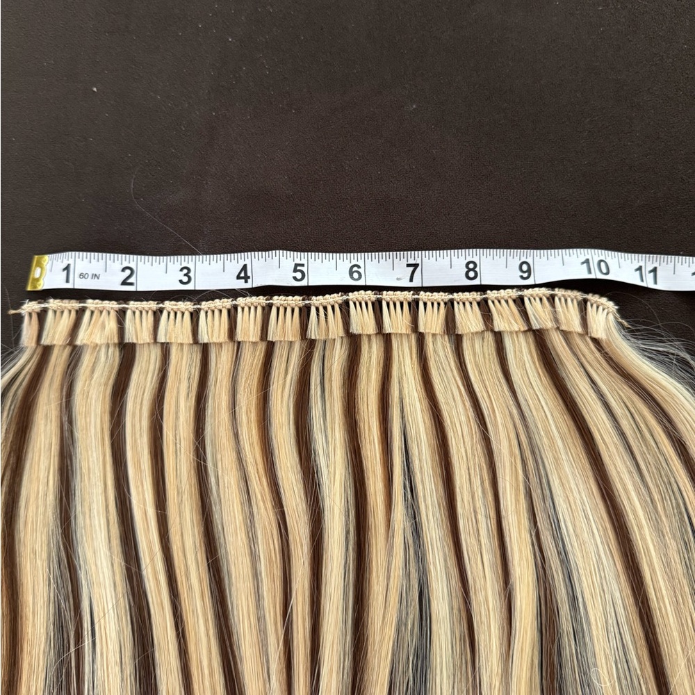 NEW Giovanni Handtied Weft 1 Row Remy Human Hair Extension 27” Color #613/4 - Picture 3 of 5